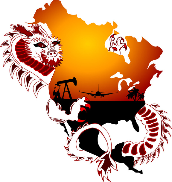 Çin Ejderhası - Vektör, Görsel