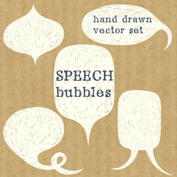 El çizimi konuşma baloncukları - Vektör, Görsel