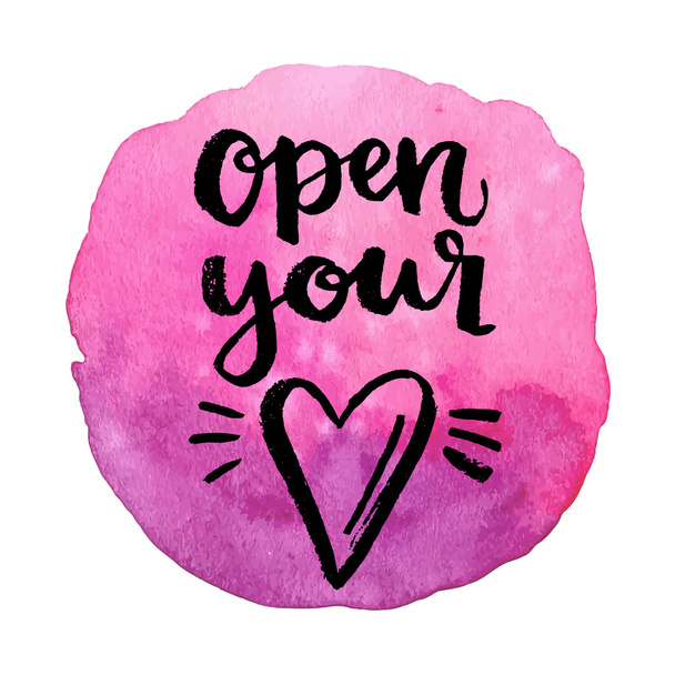 Open your heart. - Vektor, obrázek