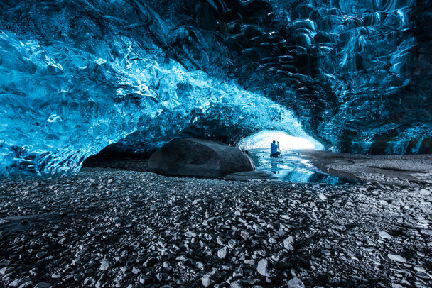 ledová jeskyně na Islandu - Fotografie, Obrázek