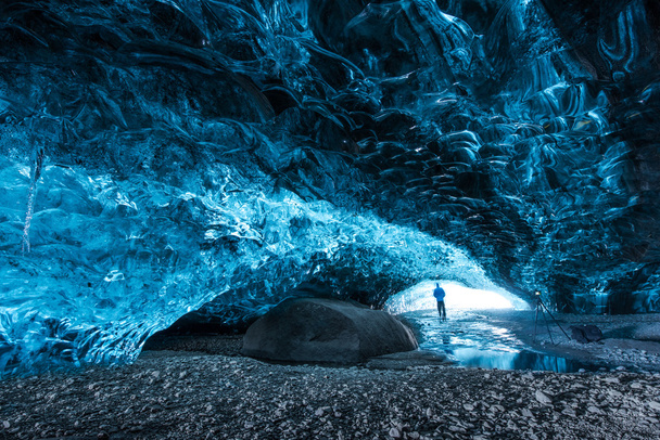 Grotte de glace en Islande
 - Photo, image