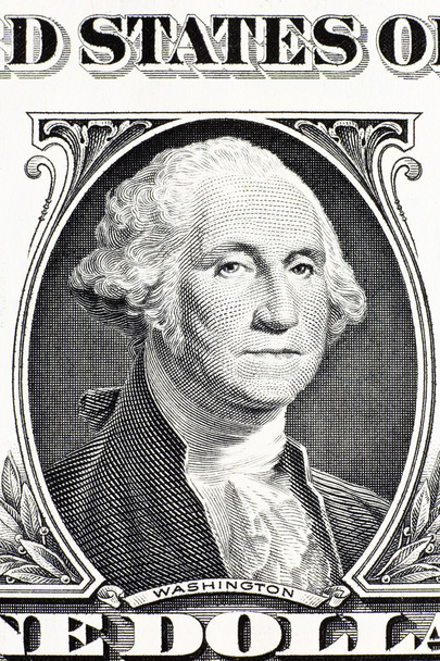 Parte de un billete de un dólar
 - Foto, Imagen