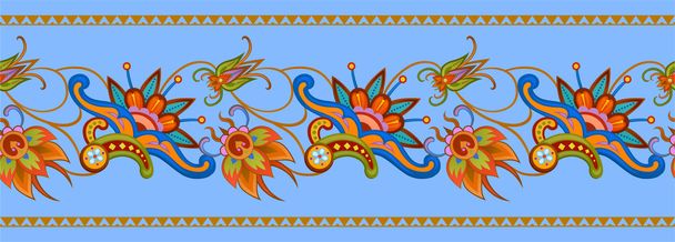 Inconsútil patrón colorido en estilo asiático
 - Vector, Imagen