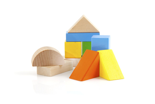 дерев'яні іграшки блоків
 - Фото, зображення