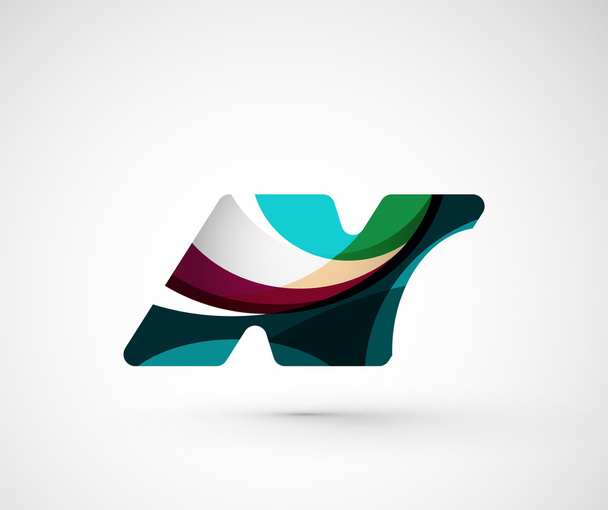 Абстрактный геометрический логотип компании с буквой N
 - Вектор,изображение