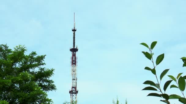 Antena Tv tower - Materiał filmowy, wideo