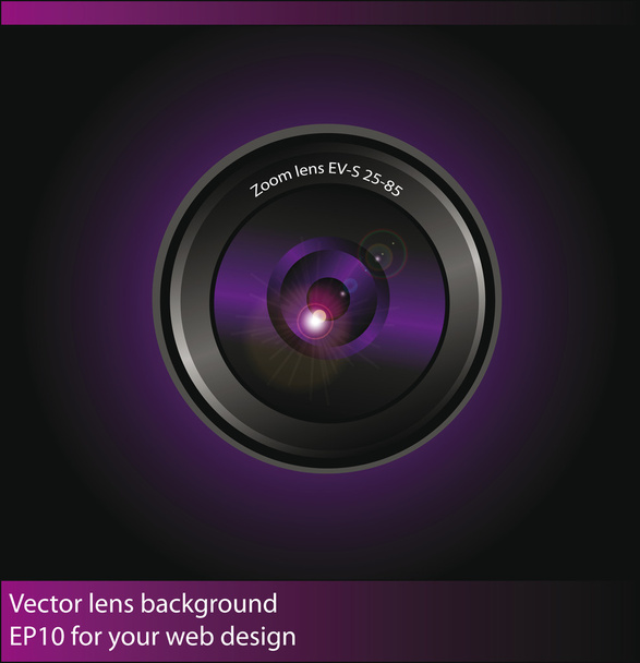 Vector camera lens background - Vecteur, image