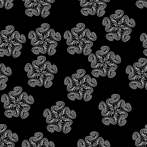 abstract seamless pattern with flowers - Vektör, Görsel