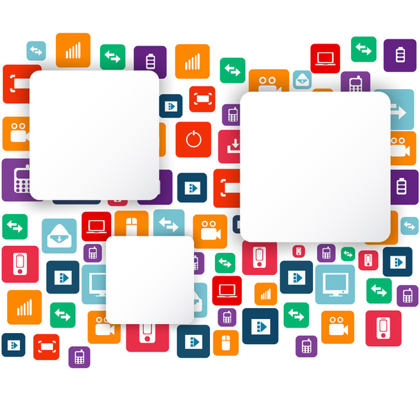 abstrakte kreative Konzeptvektoren leere Sprechblasen. für Web-und mobile Anwendungen isoliert auf Hintergrund, Illustration Template-Design, Präsentation, Business-Infografik und Social-Media-Symbol. - Vektor, Bild