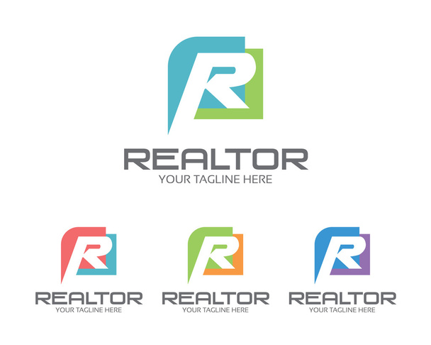 İş kurumsal harf R logo tasarım şablonu. Basit ve görev - Vektör, Görsel