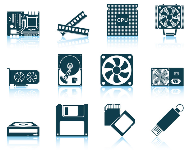 Conjunto de iconos de hardware de computadora
 - Vector, imagen