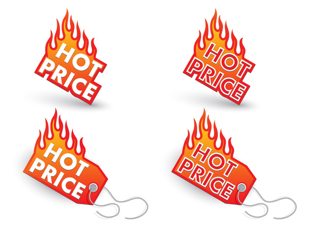 precio caliente etiquetas conjunto
 - Vector, imagen