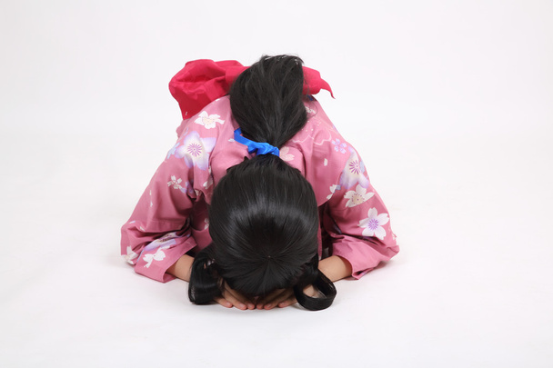 κορίτσι με yukata - Φωτογραφία, εικόνα