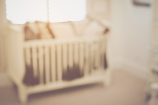 Blurred Baby Crib - 写真・画像