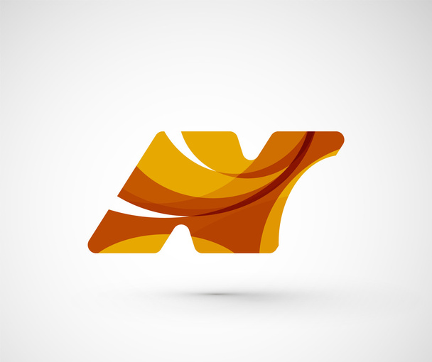 Logotipo abstracto de la empresa geométrica N letra
 - Vector, Imagen