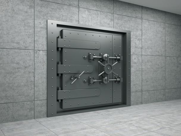 Banking metallic door - Photo, Image