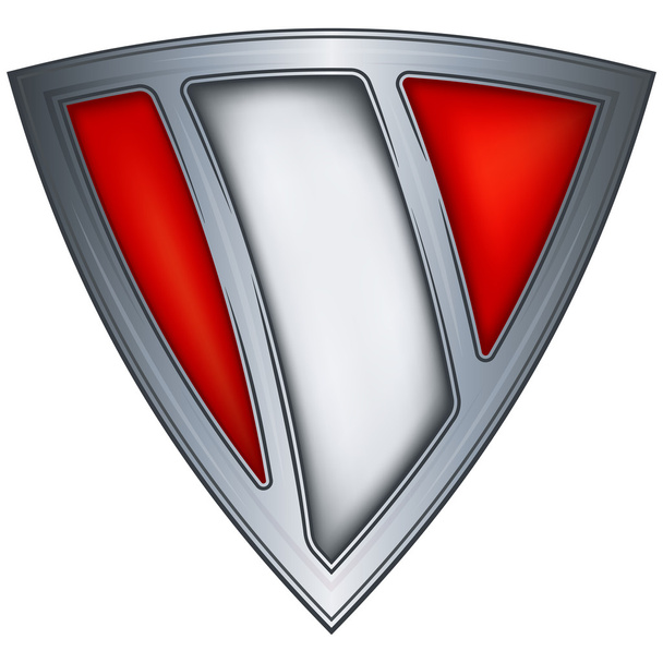 Steel shield with flag Peru - Wektor, obraz