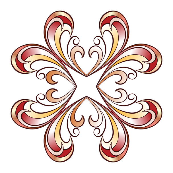 Ornate floral pattern - Vector, imagen
