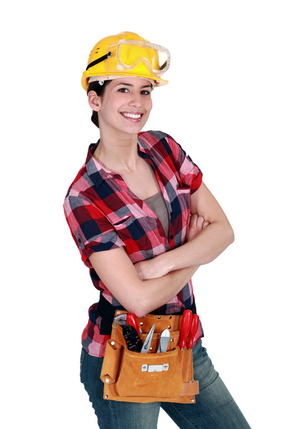 Female carpenter - Photo, image