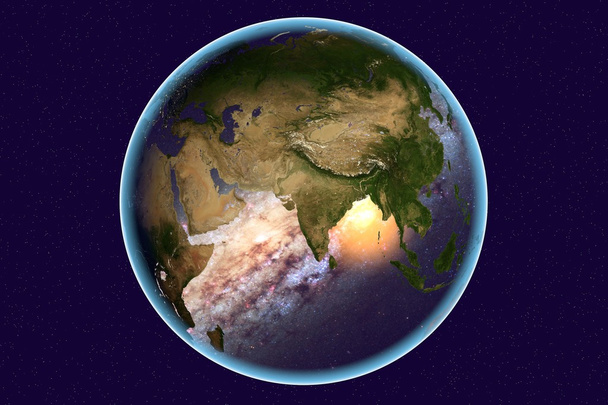 India from space - Photo, Image
