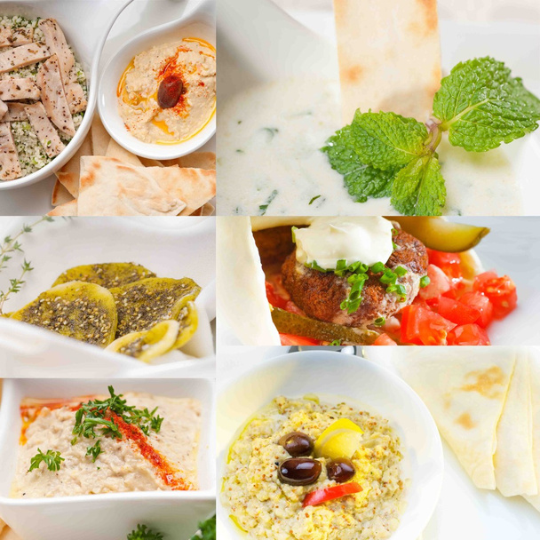 中東食品コラージュ  - 写真・画像