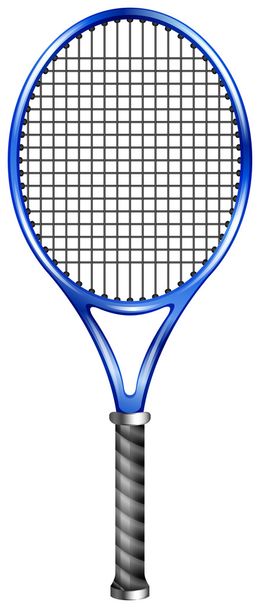 Niebieski rakieta do tenisa lub squasha - Wektor, obraz
