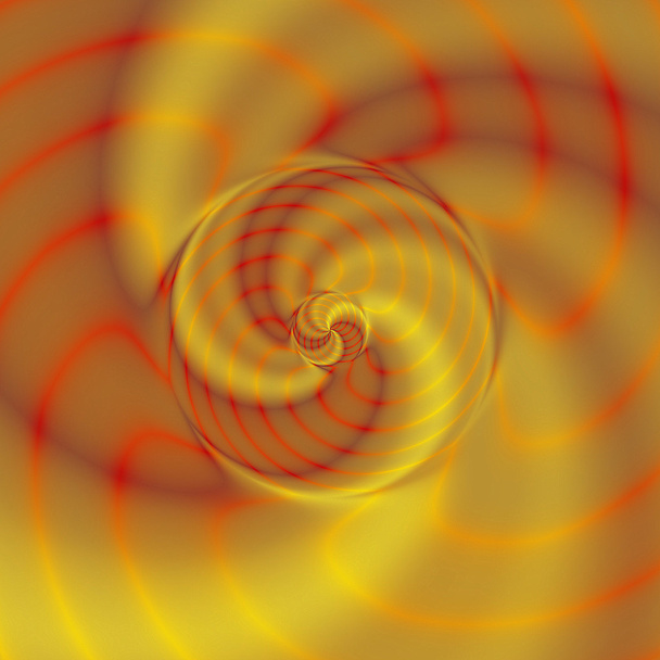 Background of gold, red and orange rotating spirals - Valokuva, kuva