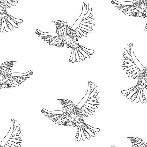 flying birds pattern - Вектор, зображення