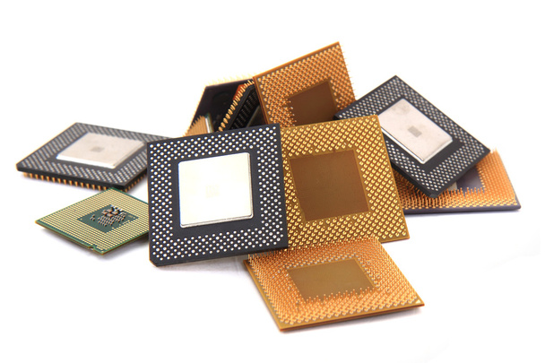 CPU microprocessoren geïsoleerd - Foto, afbeelding