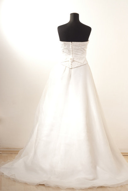 весільна сукня на манекені
. - Фото, зображення