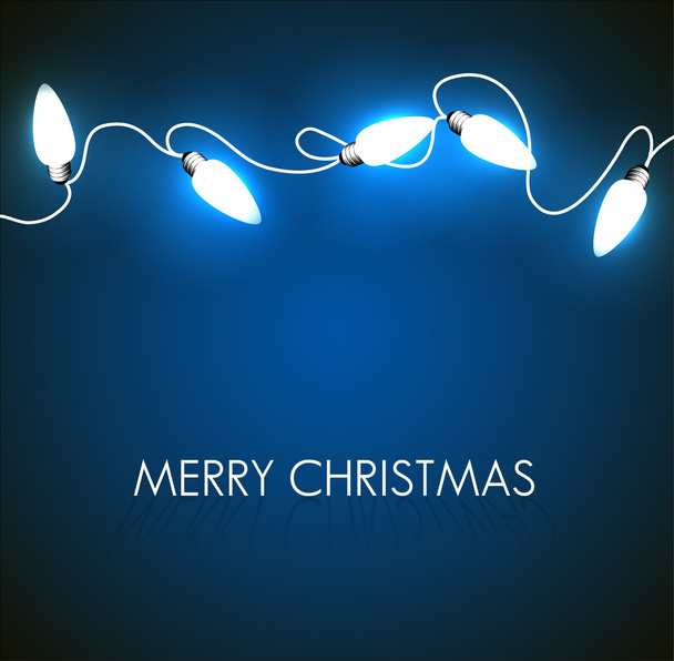 Fondo de Navidad vectorial con luces blancas
 - Vector, Imagen