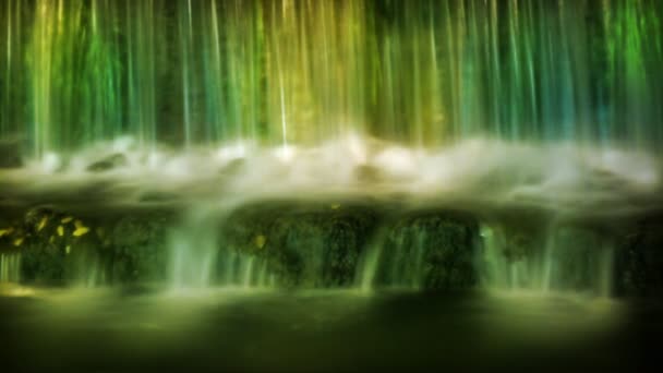 wodospad zielony - Materiał filmowy, wideo
