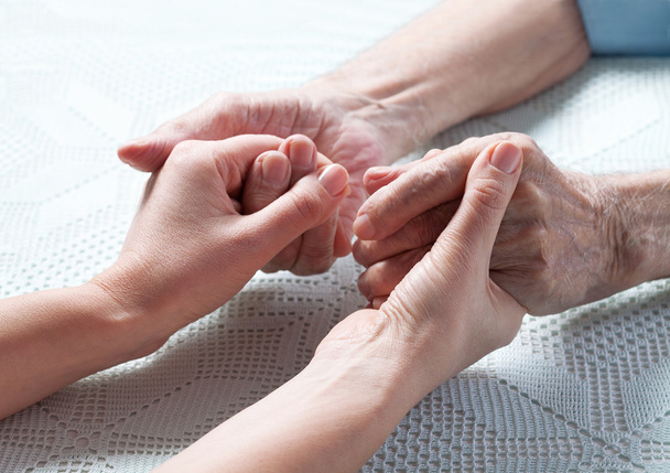 Care is at home of elderly. - Foto, Imagen