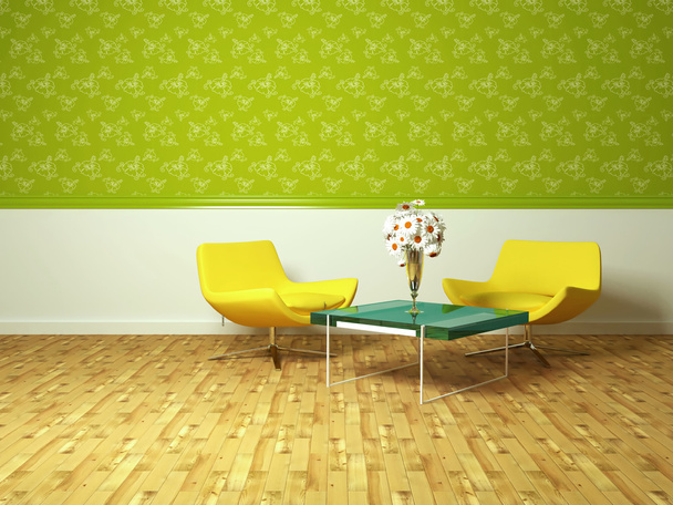 Diseño interior brillante de la sala de estar moderna
 - Foto, imagen