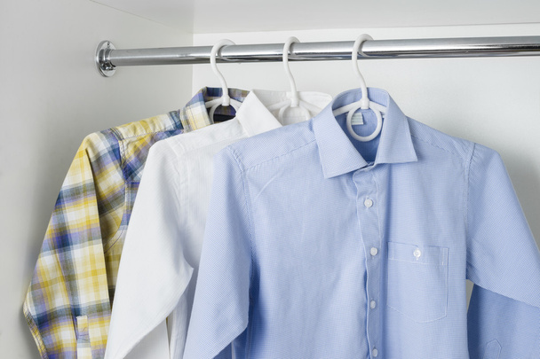 Clean ironed mens shirts - 写真・画像