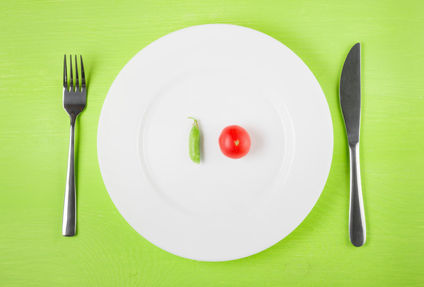 The concept of dietary restrictions, healthy lifestyle, diet,  weight loss, anti-obesity, healthy diet. - 写真・画像