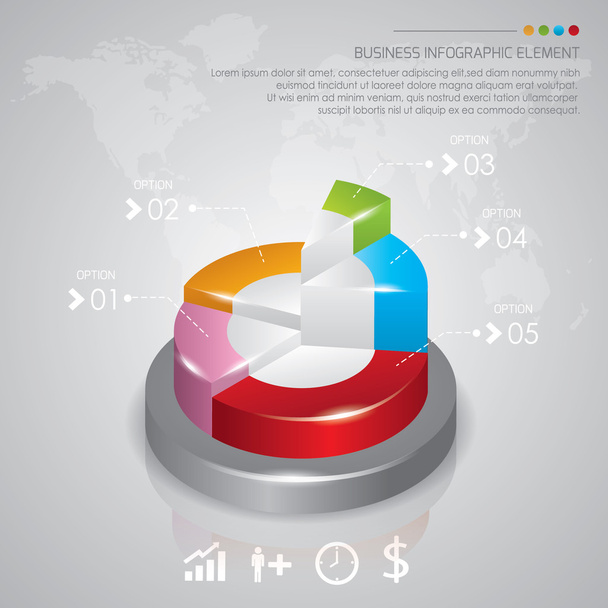 Business infographic - Vektor, obrázek