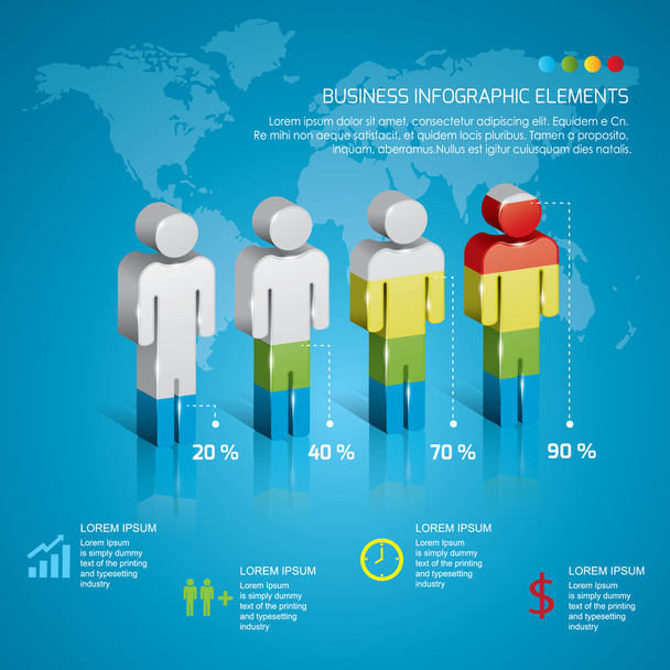 Business infographic - Vektor, obrázek