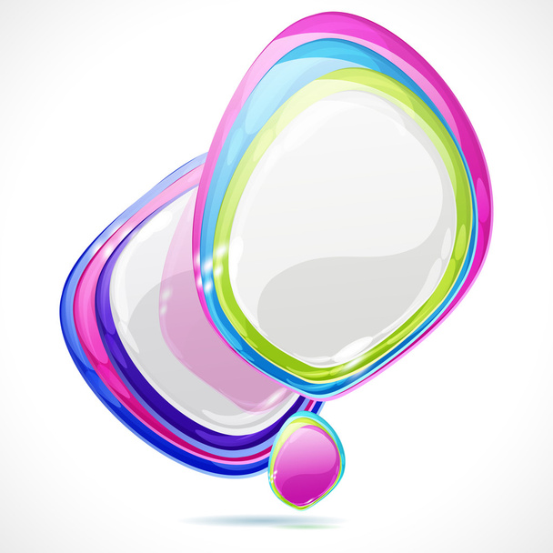 Abstract speech bubble background - Vector, imagen