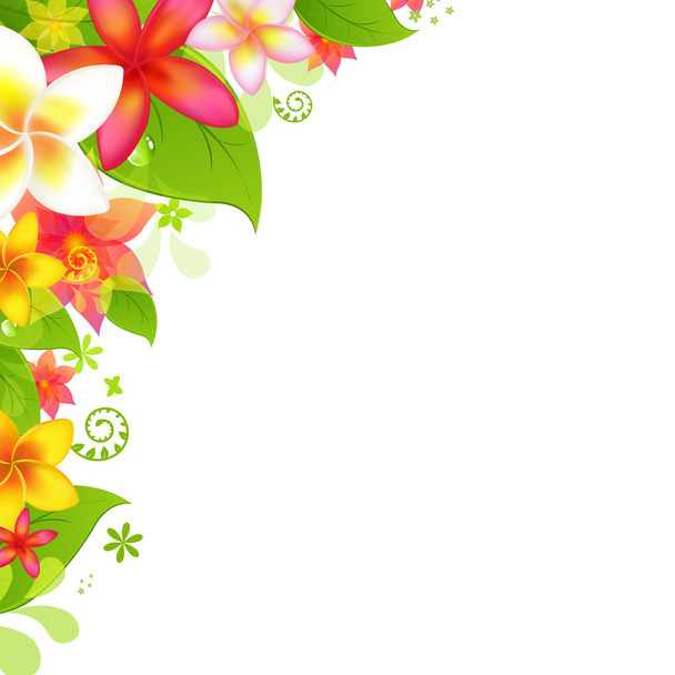 Natural Background With Flower - Vector, Imagen