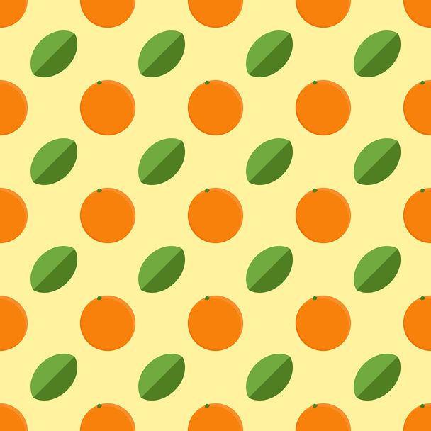seamless background with orange fruit - Vetor, Imagem