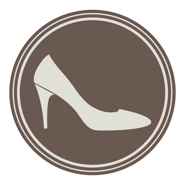 Vintage shoe logo. - Vektor, kép