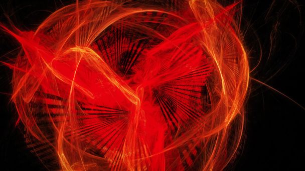 Abstract background with red glowing fenix - Photo, Image