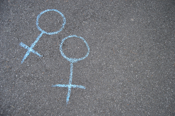 twee vrouwelijke symbolen - Foto, afbeelding