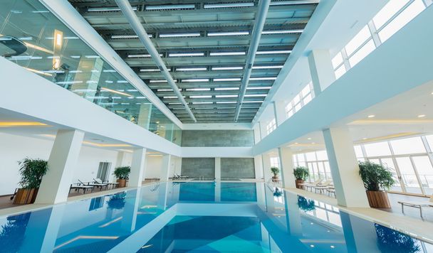 Indoor swimming pool in healthy concept - Photo, Image
