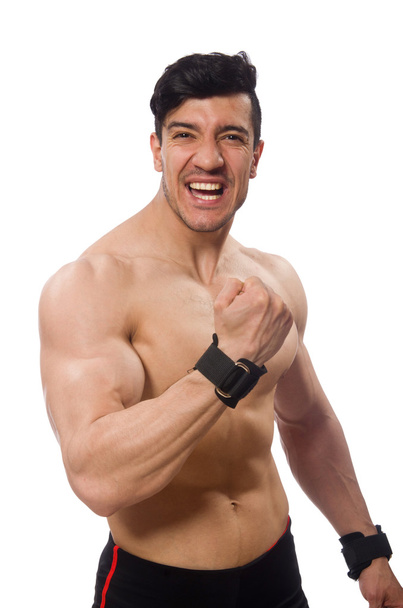 Muscular man isolated on the white background - Foto, immagini