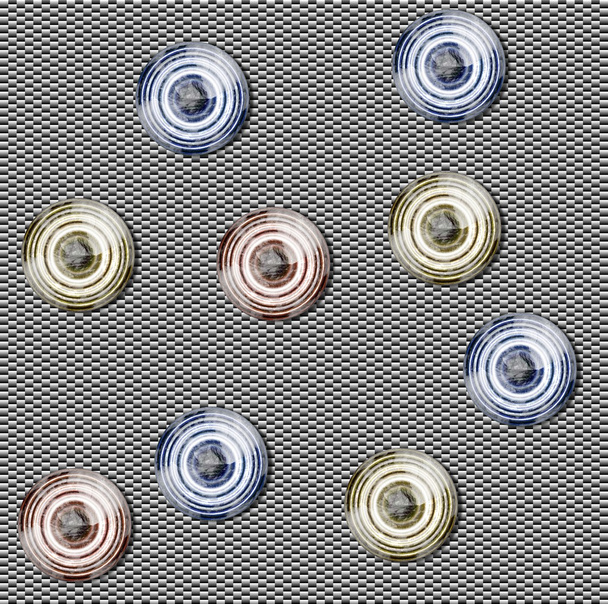 Μαυρόασπρο μοτίβο με χρωματιστό εγκύκλιος στοιχεία - Φωτογραφία, εικόνα