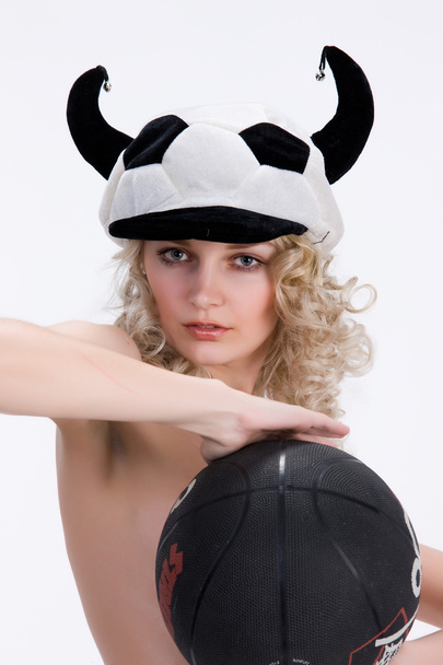 Woman With A Ball - Foto, imagen