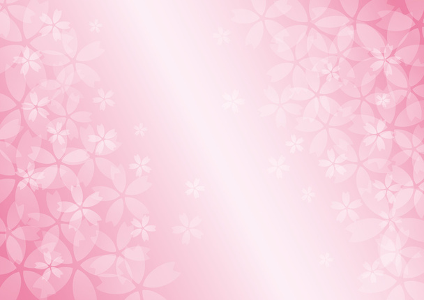 Cherry Blossom flower background in pink - Вектор,изображение