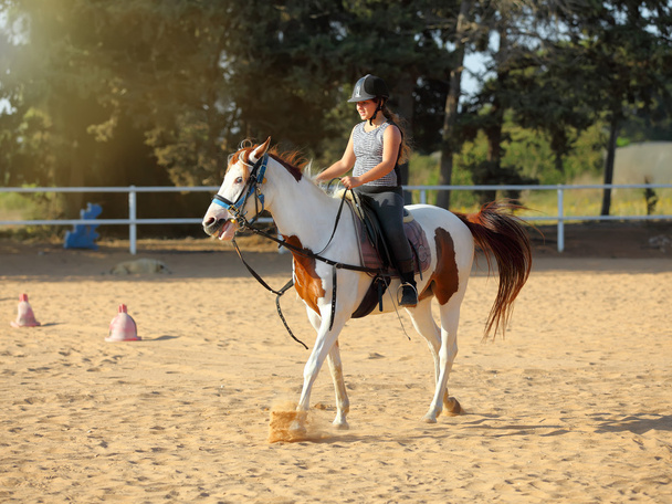 Petit jockey et cheval
 - Photo, image